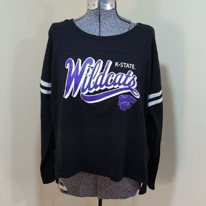 K-State Wildcats Black and Purple Women's Top